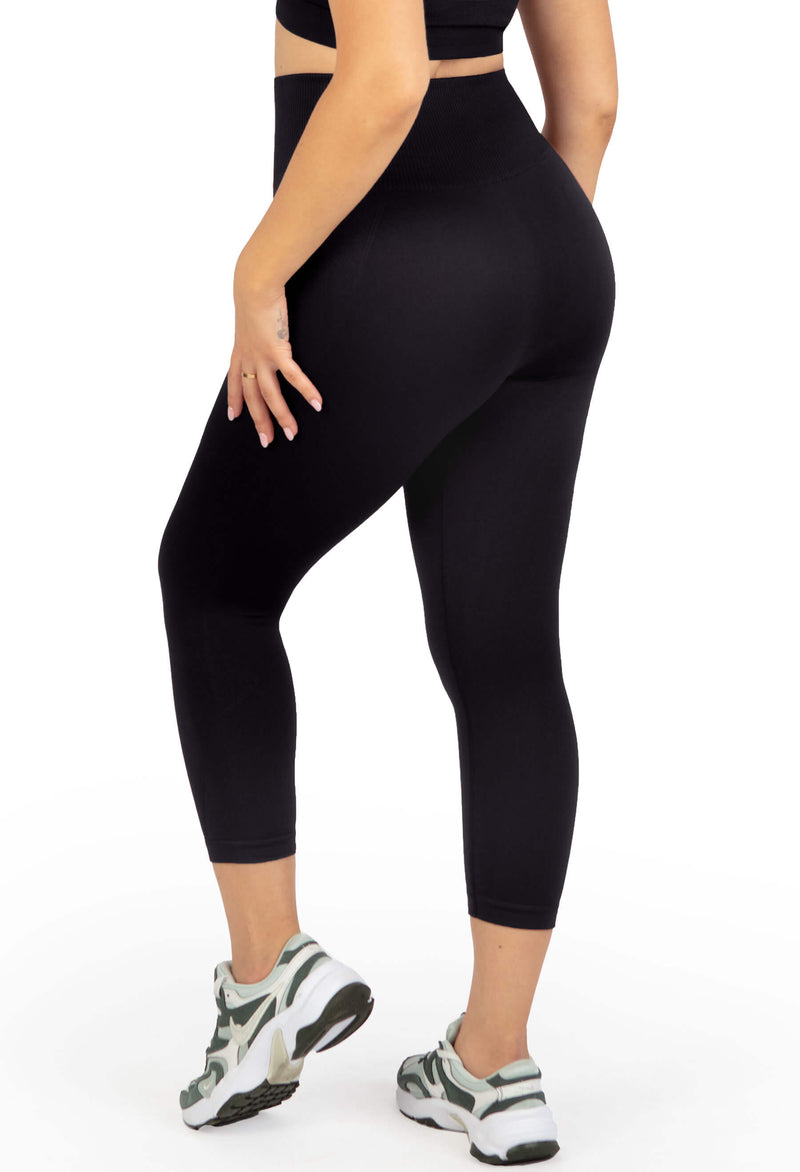 Seamless High Waist 3/4 Capri Leggings