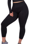 Seamless High Waist 3/4 Capri Leggings - 2 Pack