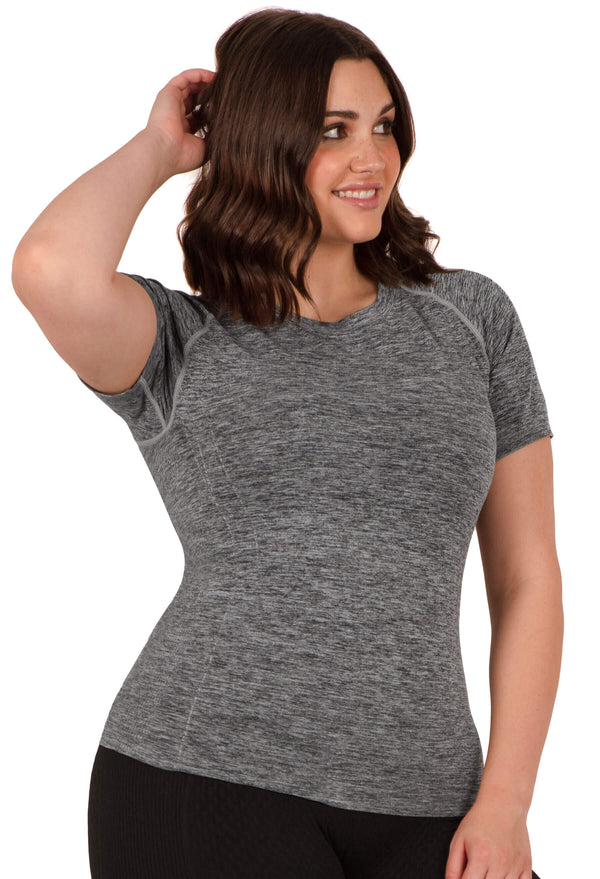 Seamless Short Sleeve Activewear Tee - 3 Pack