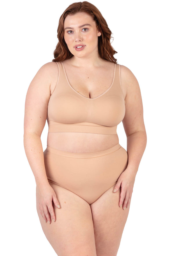 ノンワイヤー モールドカップ ブラ - 3枚セット | 幅広ストラップ