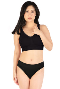 ノンワイヤー モールドカップ ブラ | 幅広ストラップ