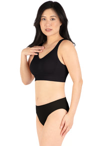 ノンワイヤー モールドカップ ブラ - 3枚セット | 幅広ストラップ