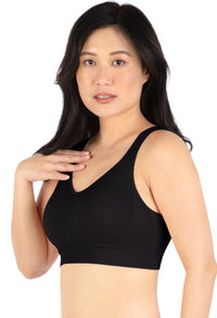 ノンワイヤー モールドカップ ブラ | 幅広ストラップ