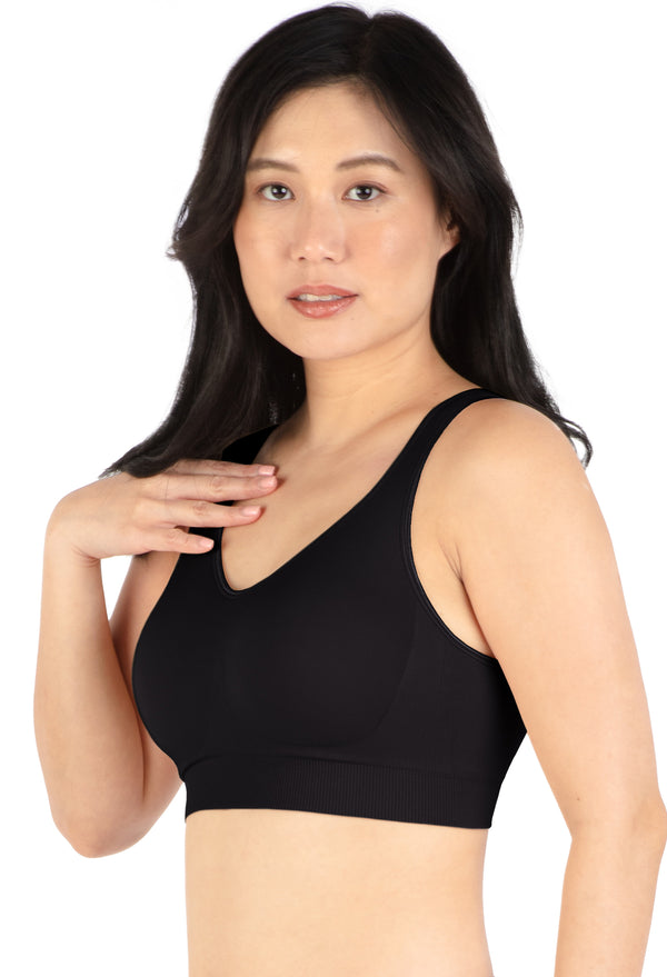 ノンワイヤー モールドカップ ブラ | 幅広ストラップ