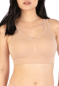 ノンワイヤー モールドカップ ブラ | 幅広ストラップ