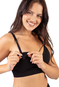 Plunge Nursing Comfort Bra – Wireless with Fixed Moulded Cups - 3 Pack