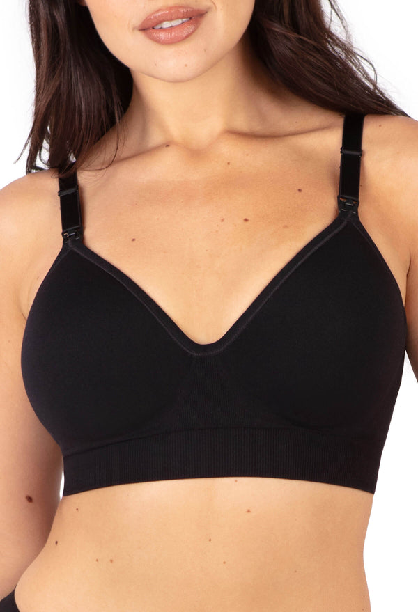 Plunge Nursing Comfort Bra – Wireless with Fixed Moulded Cups