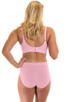 Pink Bamboo Nursing Bra + High Cut Undies Set