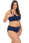 Blue Bamboo Nursing Bra + High Cut Undies Set