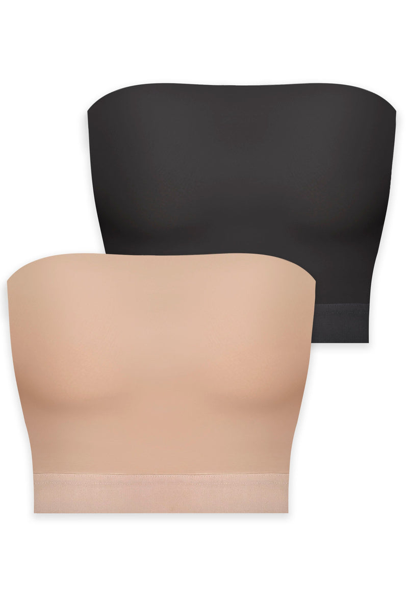 High Compression Minimising Bandeau - 2 Pack