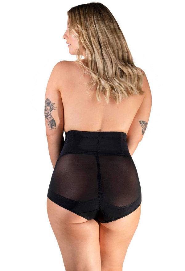 High Waist Power Mesh Tummy Control Brief - 2 Pack