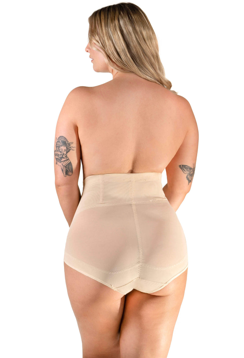 High Waist Power Mesh Tummy Control Brief - 2 Pack