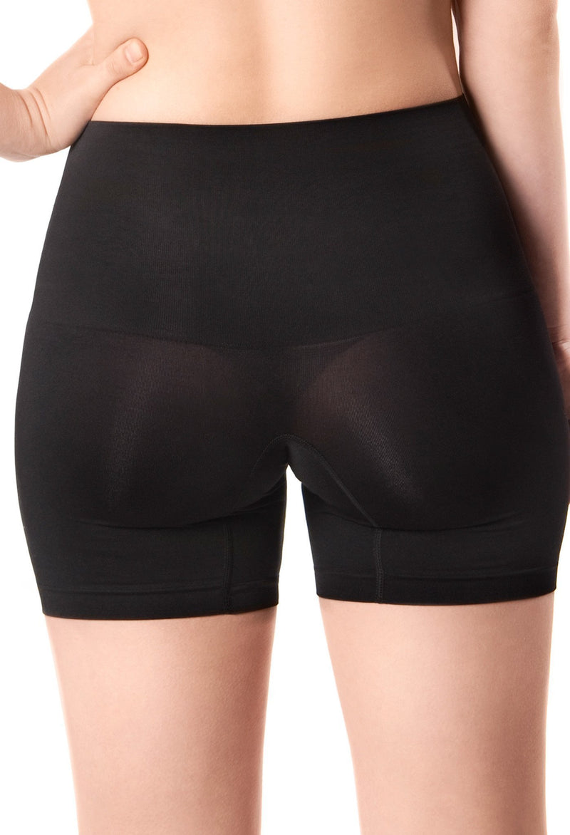 Black Seamless Shaping Shorts Back • B Free Australia