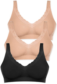 Cotton Pull On Sleep Bra Pack