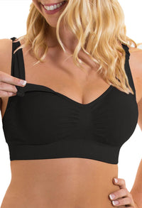 black maternity bra