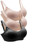 Bamboo Padded Wire Free Bra - Neutrals 3 Pack