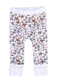 Comfy Baby Pants - 100% Organic Cotton - Native Aussie Animals