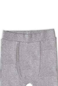 Comfy Baby Pants - 100% Organic Cotton - Grey Melange