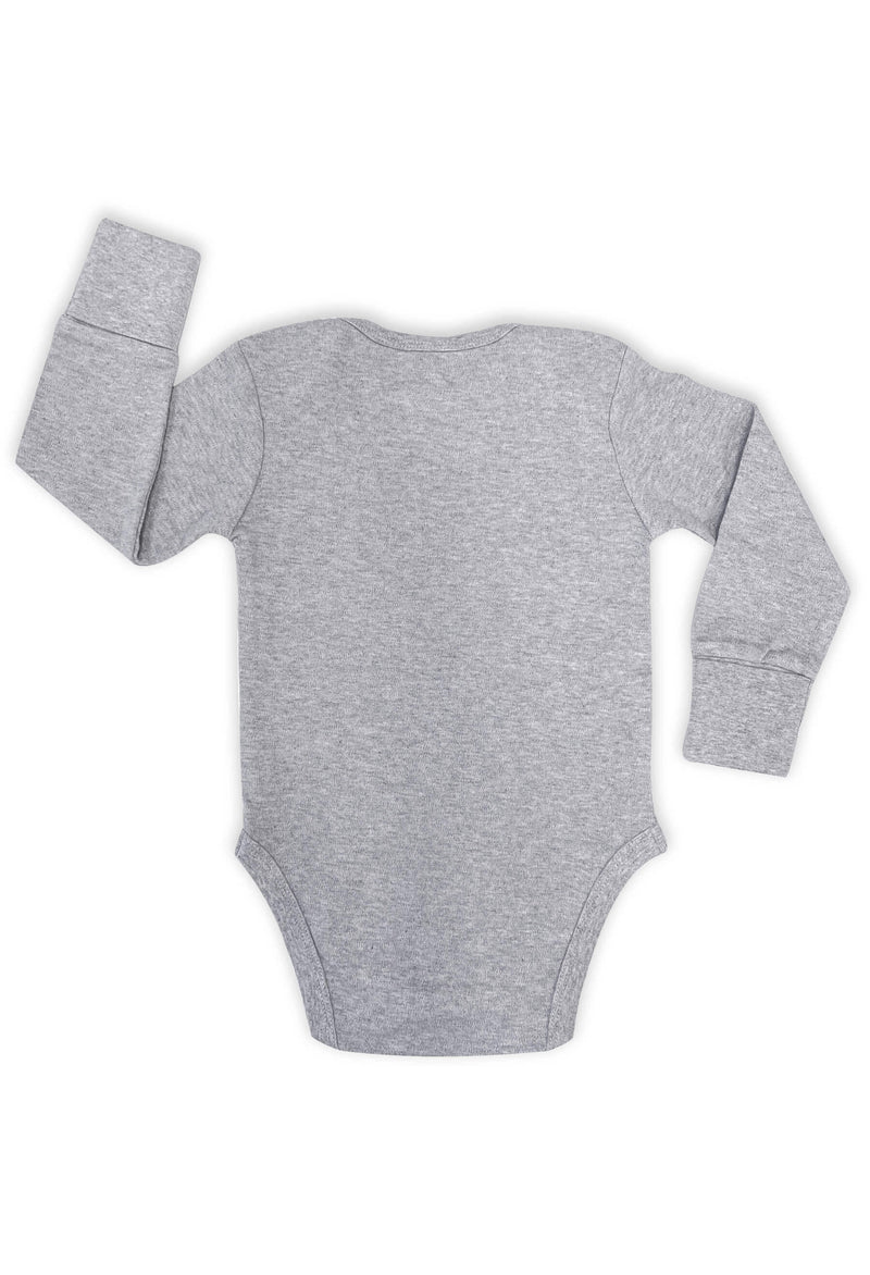 Long Sleeve Baby Bodysuit - 100% Organic Cotton - 6 Pack