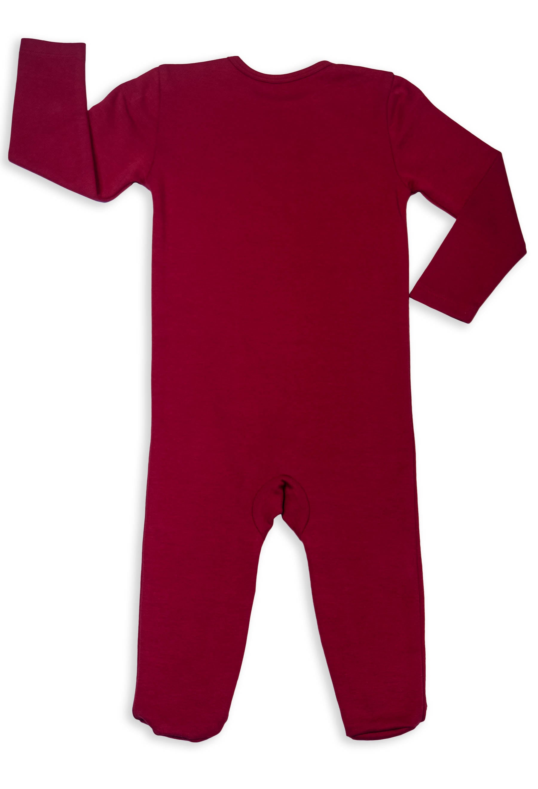 Baby Snap Button Sleepsuit with Booties - 100% Organic Cotton - Red Cockatoo