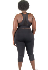 High Waisted 3/4 Capri Gym Leggings (Lint & Pet Hair Resistant)