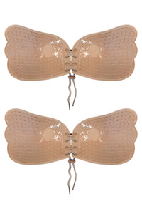 2 Pairs Nude Bust-Enhancing Strapless Bra