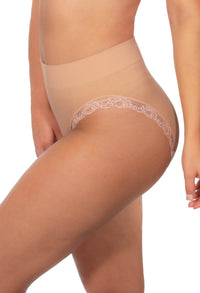 Invisible Lace Contour High Cut Brief