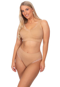 Invisible Lace Contour High Cut Brief