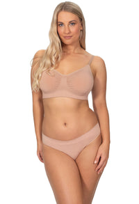 Bamboo Padded Wire Free Bra - Neutrals 3 Pack