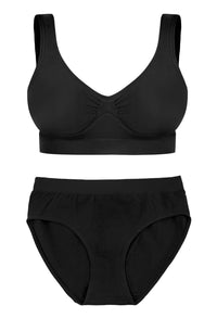 Bamboo Pull On Sleep Bra and High Cut Set