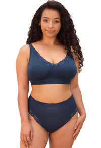 Lace Minimiser Wire Free Bra - 3 Pack